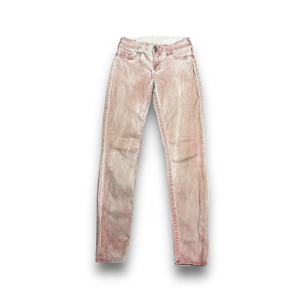 True Religion Women's Skinny‎ Jeans Red Dye (discolored) Size 26 / 26 x 30 - Picture 1 of 9